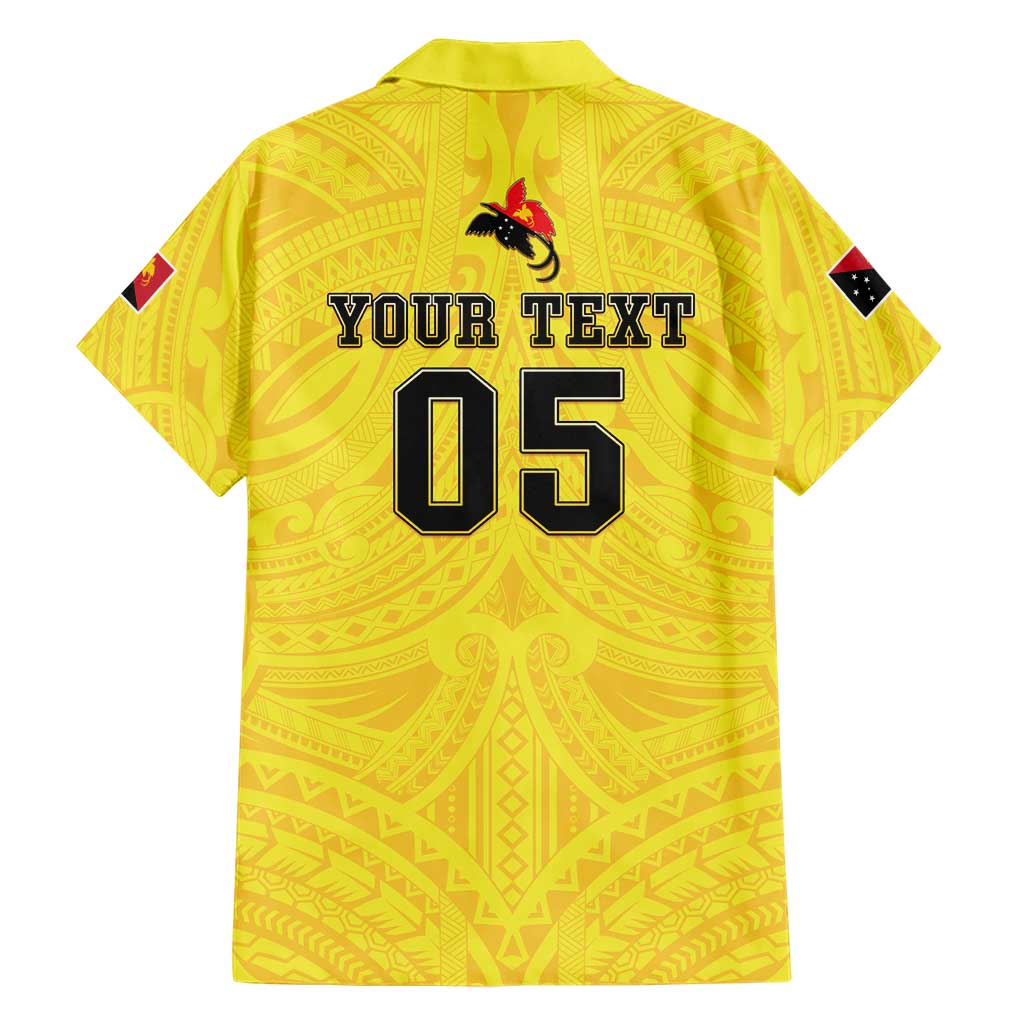 Papua New Guinea Rugby Custom Family Matching Off The Shoulder Long Sleeve Dress and Hawaiian Shirt Kumuls Heritage LT05 - Polynesian Pride