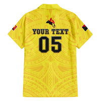 Papua New Guinea Rugby Custom Family Matching Puletasi and Hawaiian Shirt Kumuls Heritage LT05 - Polynesian Pride