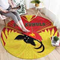 Papua New Guinea Rugby Round Carpet Kumuls Heritage