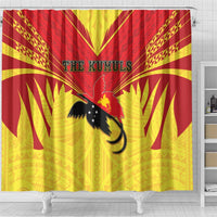 Papua New Guinea Rugby Shower Curtain Kumuls Heritage