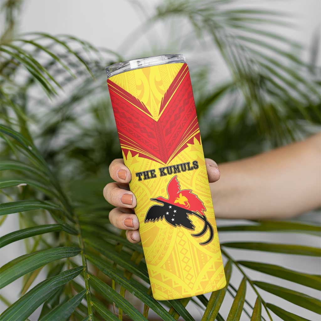 Papua New Guinea Rugby Custom Skinny Tumbler Kumuls Heritage