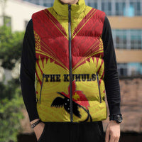 Papua New Guinea Rugby Custom Sleeveless Puffer Jacket Kumuls Heritage