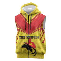 Papua New Guinea Rugby Custom Sleeveless Zip Hoodie Kumuls Heritage