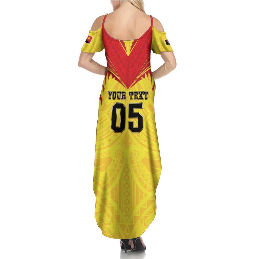 Papua New Guinea Rugby Custom Summer Maxi Dress Kumuls Heritage