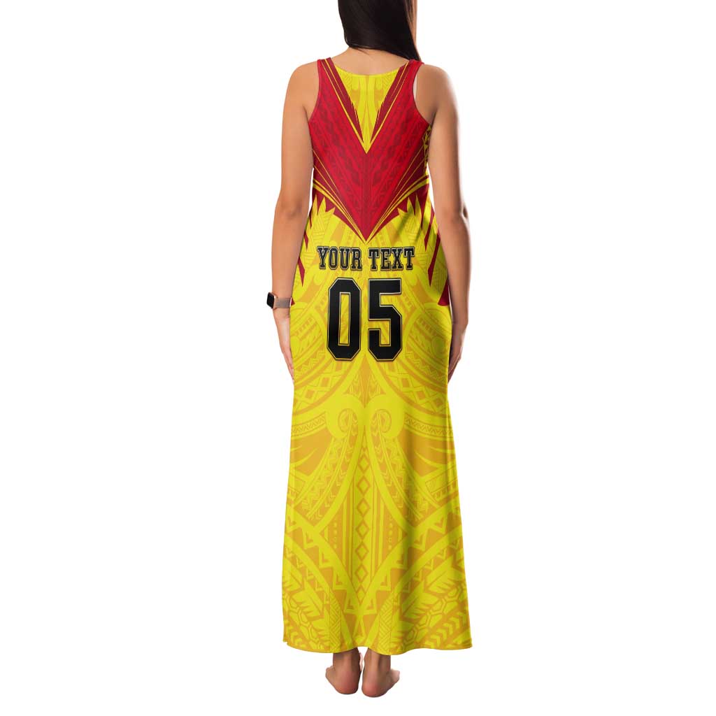 Papua New Guinea Rugby Custom Tank Maxi Dress Kumuls Heritage