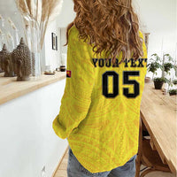 Papua New Guinea Rugby Custom Women Casual Shirt Kumuls Heritage