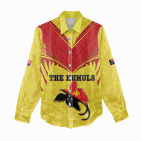 Papua New Guinea Rugby Custom Women Casual Shirt Kumuls Heritage