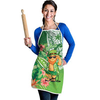 Aloha Hawaii St Patrick's Day Apron Polynesian Style