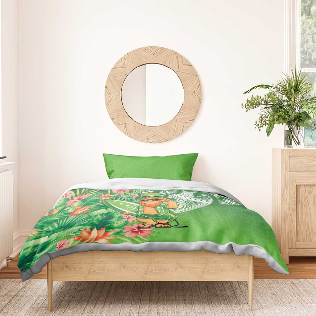 Aloha Hawaii St Patrick's Day Bedding Set Polynesian Style