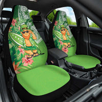 Aloha Hawaii St Patrick's Day Car Seat Cover Polynesian Style