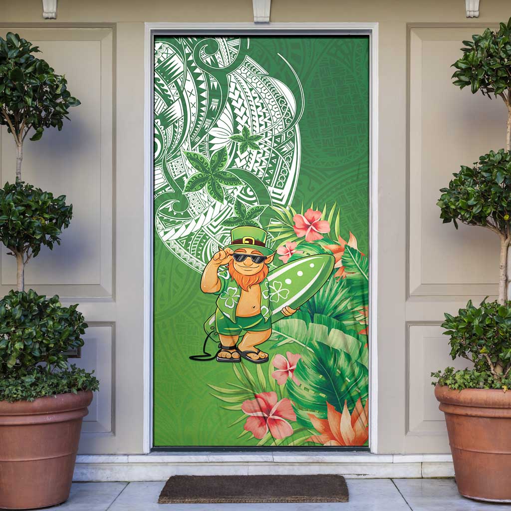 Aloha Hawaii St Patrick's Day Door Cover Polynesian Style