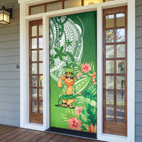 Aloha Hawaii St Patrick's Day Door Cover Polynesian Style