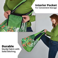 Aloha Hawaii St Patrick's Day Grocery Bag Polynesian Style