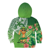Aloha Hawaii St Patrick's Day Kid Hoodie Polynesian Style