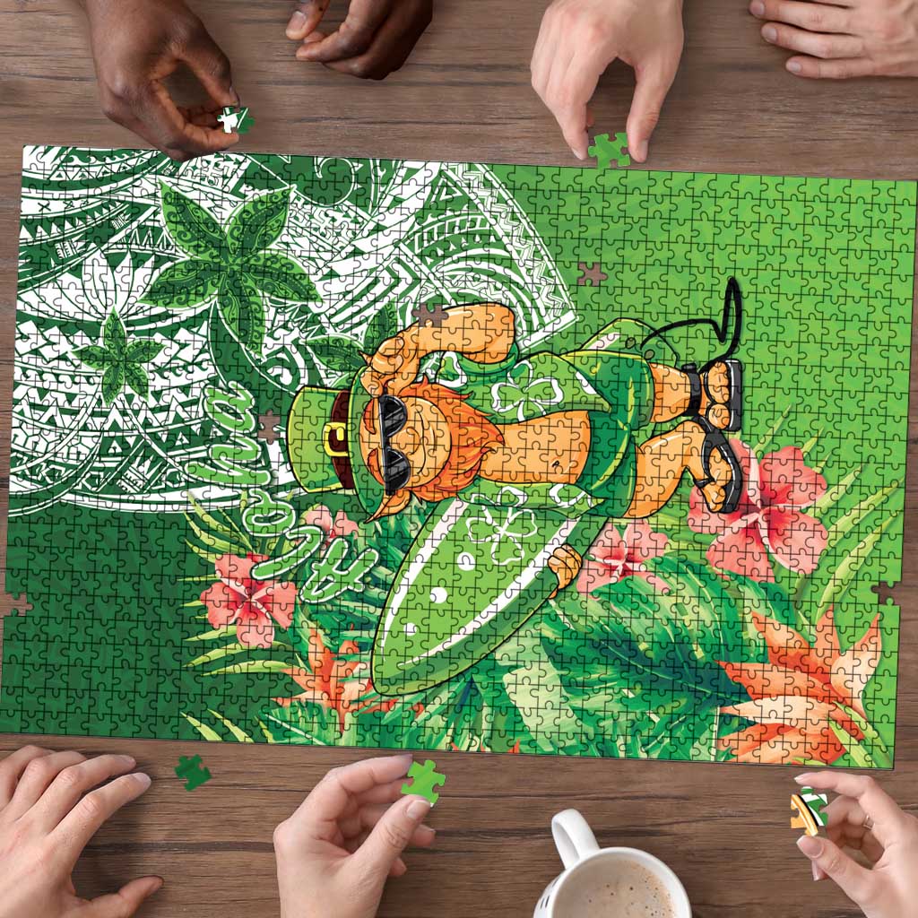 Aloha Hawaii St Patrick's Day Puzzle Polynesian Style