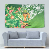 Aloha Hawaii St Patrick's Day Tapestry Polynesian Style