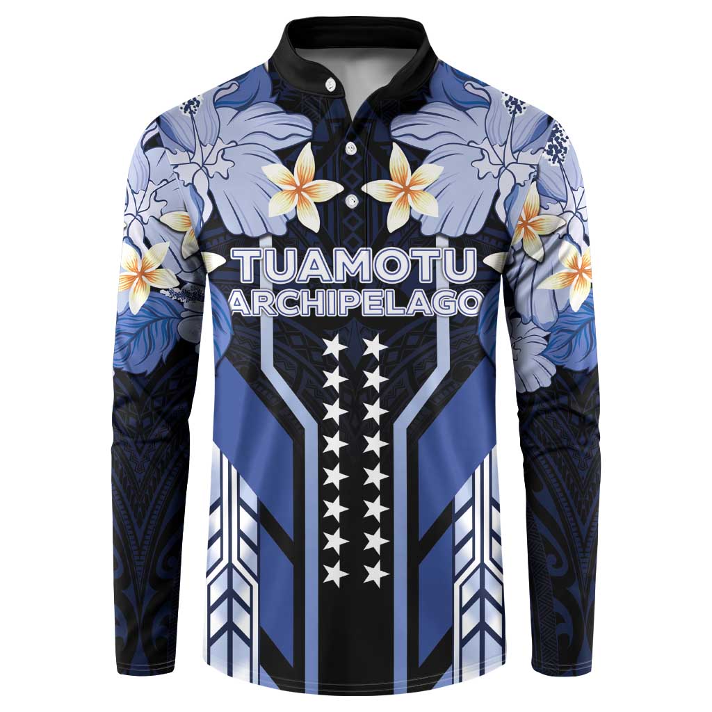 French Polynesia Tuamotu Archipelago Button Sweatshirt Polynesian Pattern Unique Style