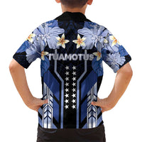 French Polynesia Tuamotu Archipelago Family Matching Off Shoulder Short Dress and Hawaiian Shirt Polynesian Pattern Unique Style