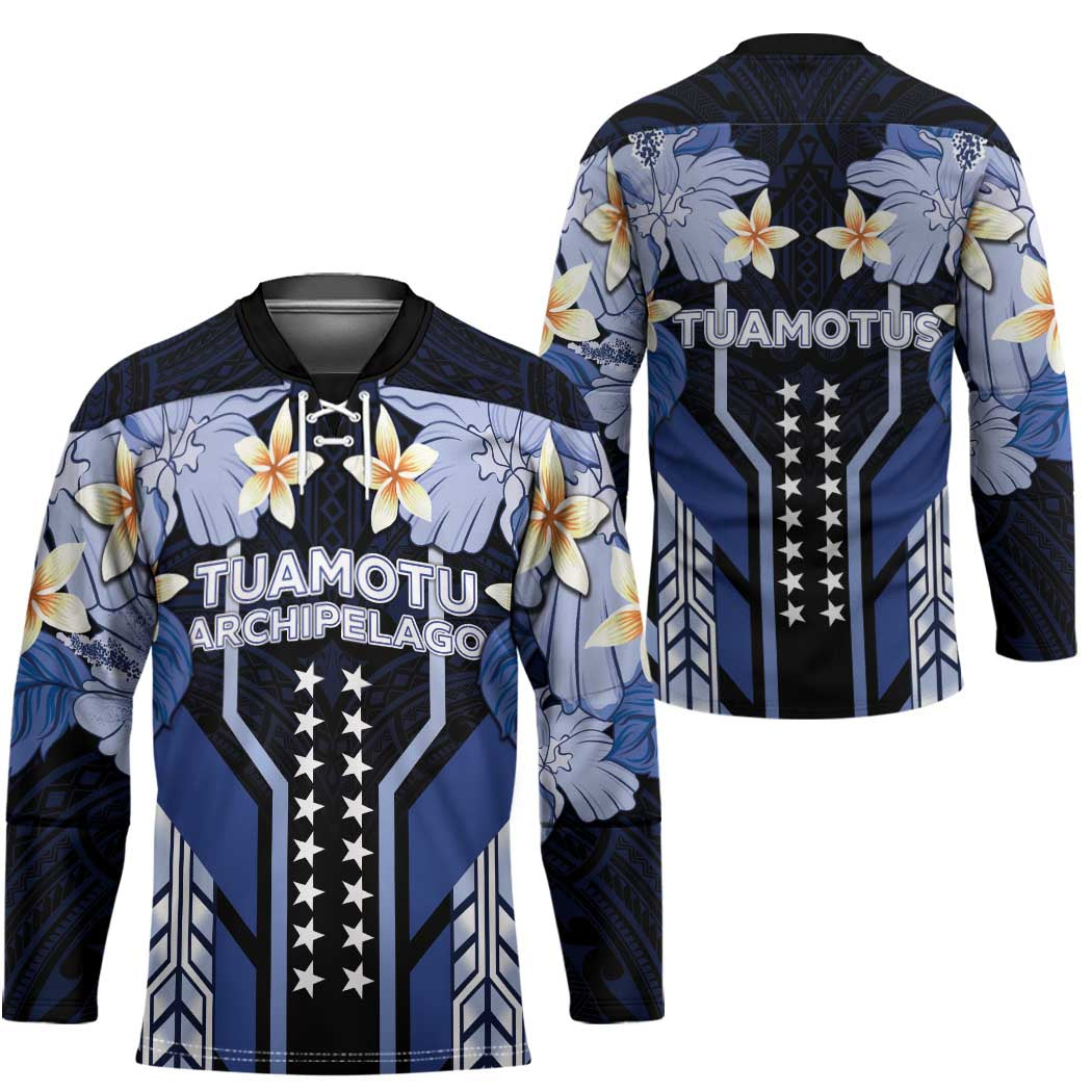 French Polynesia Tuamotu Archipelago Hockey Jersey Polynesian Pattern Unique Style