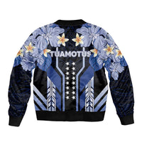 French Polynesia Tuamotu Archipelago Sleeve Zip Bomber Jacket Polynesian Pattern Unique Style