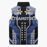 French Polynesia Tuamotu Archipelago Sleeveless Puffer Jacket Polynesian Pattern Unique Style
