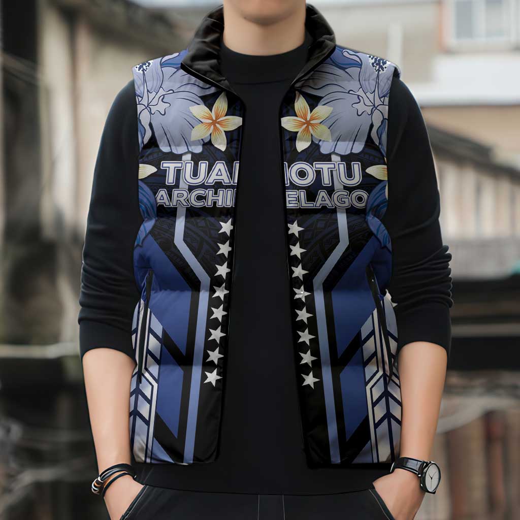 French Polynesia Tuamotu Archipelago Sleeveless Puffer Jacket Polynesian Pattern Unique Style