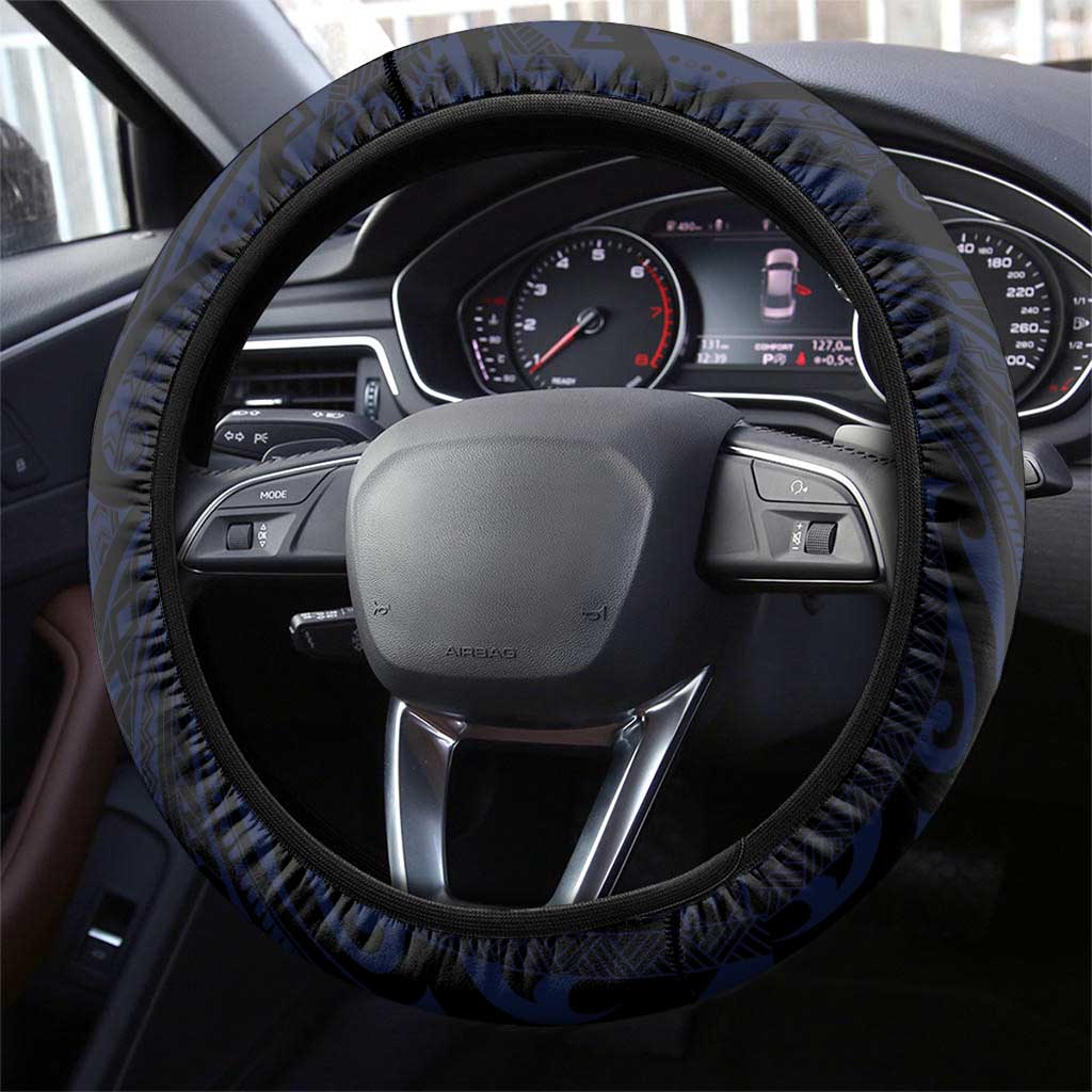 French Polynesia Tuamotu Archipelago Steering Wheel Cover Polynesian Pattern Unique Style
