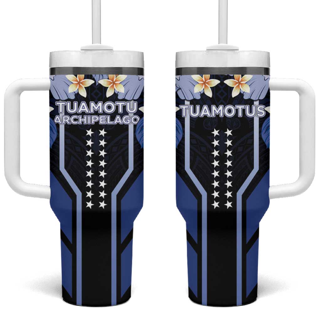French Polynesia Tuamotu Archipelago Tumbler With Handle Polynesian Pattern Unique Style