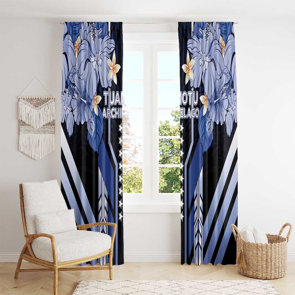 French Polynesia Tuamotu Archipelago Window Curtain Polynesian Pattern Unique Style