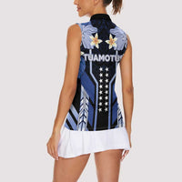 French Polynesia Tuamotu Archipelago Women Sleeveless Polo Shirt Polynesian Pattern Unique Style