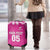 New Zealand Fern Women Rugby Custom Luggage Cover Pink Maori Pattern