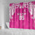 New Zealand Fern Women Rugby Custom Shower Curtain Pink Maori Pattern