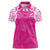 New Zealand Fern Women Rugby Custom Women Polo Shirt Pink Maori Pattern