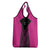 New Zealand Fern Rugby Grocery Bag Pink Maori Pattern