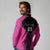 New Zealand Fern Rugby Custom Long Sleeve Polo Shirt Pink Maori Pattern