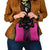 New Zealand Fern Rugby Shoulder Handbag Pink Maori Pattern