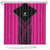 New Zealand Fern Rugby Shower Curtain Pink Maori Pattern