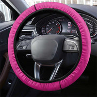 New Zealand Fern Rugby Steering Wheel Cover Pink Maori Pattern LT05 - Polynesian Pride
