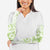 Polynesian Pattern With Plumeria Flowers Arm Sleeves Lime Green - Polynesian Pride