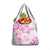 Polynesian Pattern With Plumeria Flowers Grocery Bag Pink