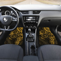 Polynesian Sunset Plumeria Car Mats Gold Polynesian Tattoo