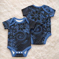 Polynesian Sunset Plumeria Baby Onesie Navy Polynesian Tattoo LT05 - Polynesian Pride