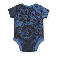 Polynesian Sunset Plumeria Baby Onesie Navy Polynesian Tattoo LT05 - Polynesian Pride