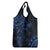 Polynesian Sunset Plumeria Grocery Bag Navy Polynesian Tattoo