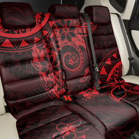 Polynesian Sunset Plumeria Back Car Seat Cover Red Polynesian Tattoo LT05 - Polynesian Pride