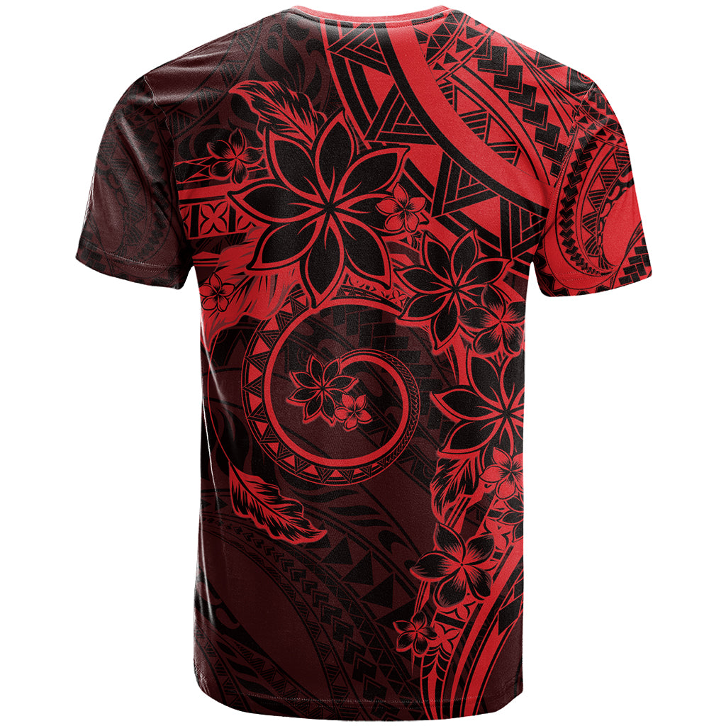 Polynesian Sunset Plumeria T Shirt Red Polynesian Tattoo