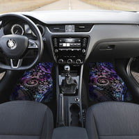 Polynesian Sunset Plumeria Car Mats Galaxy Polynesian Tattoo