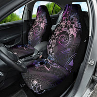 Polynesian Sunset Plumeria Car Seat Cover Galaxy Polynesian Tattoo