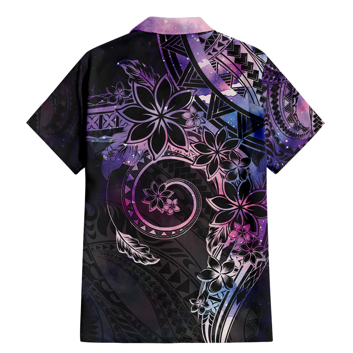 Polynesian Sunset Plumeria Family Matching Mermaid Dress and Hawaiian Shirt Galaxy Polynesian Tattoo LT05 - Polynesian Pride