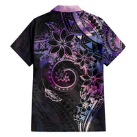 Polynesian Sunset Plumeria Family Matching Tank Maxi Dress and Hawaiian Shirt Galaxy Polynesian Tattoo LT05 - Polynesian Pride